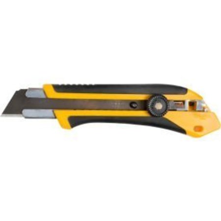 OLFA OLFA® XH-1 Fiberglass Rubber Grip Ratchet-Lock Black/Yellow Utility Knife 1071858